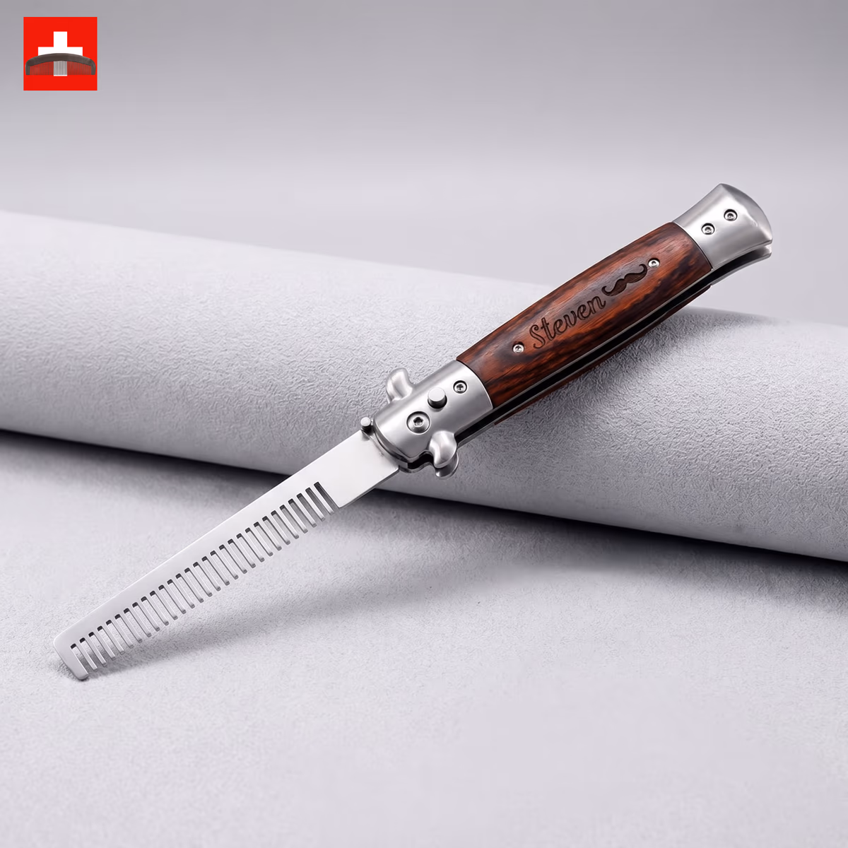 Steven engraved on rosewood